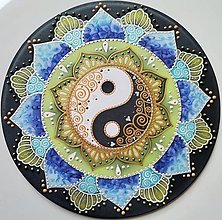 Dekorácie - Mandala zdravia a rovnováhy - 13041145_