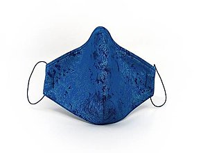 Rúška - Antibakteriálne rúška z vysokokvalitnej dizajnovej bavlny (Mrazivé modré (metalické)) - 13039638_