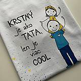 Originálne maľované tričko pre KRSTNÚ/ KRSTNÉHO s 2 postavičkami (KRSTNÝ + dievčatko 2)