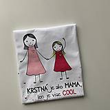 Originálne maľované tričko pre KRSTNÚ/ KRSTNÉHO s 2 postavičkami (KRSTNÁ + dievča 4)