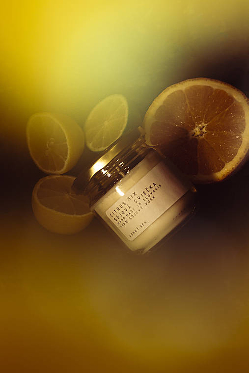 Sviečky - Sójová sviečka - Citrus MIX, Eukalyptus, Mäta... - 13039958_