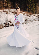 Šaty - Svadobné šaty farebné kvety Vajnory - 13046871_
