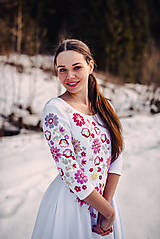 Šaty - Svadobné šaty farebné kvety Vajnory - 13046873_