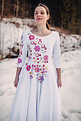Šaty - Svadobné šaty farebné kvety Vajnory - 13046875_