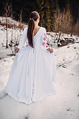 Šaty - Svadobné šaty farebné kvety Vajnory - 13046878_