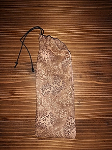 Úžitkový textil - Hnedé vrecko na príbor - 13044860_