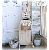 Vintage dekorácia pred dvere "Bunny boy"