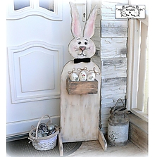 Dekorácie - Vintage dekorácia pred dvere "Bunny boy" - 13045831_