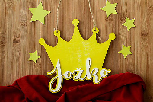 Tabuľky - Detská menovka KORUNA - 13047469_