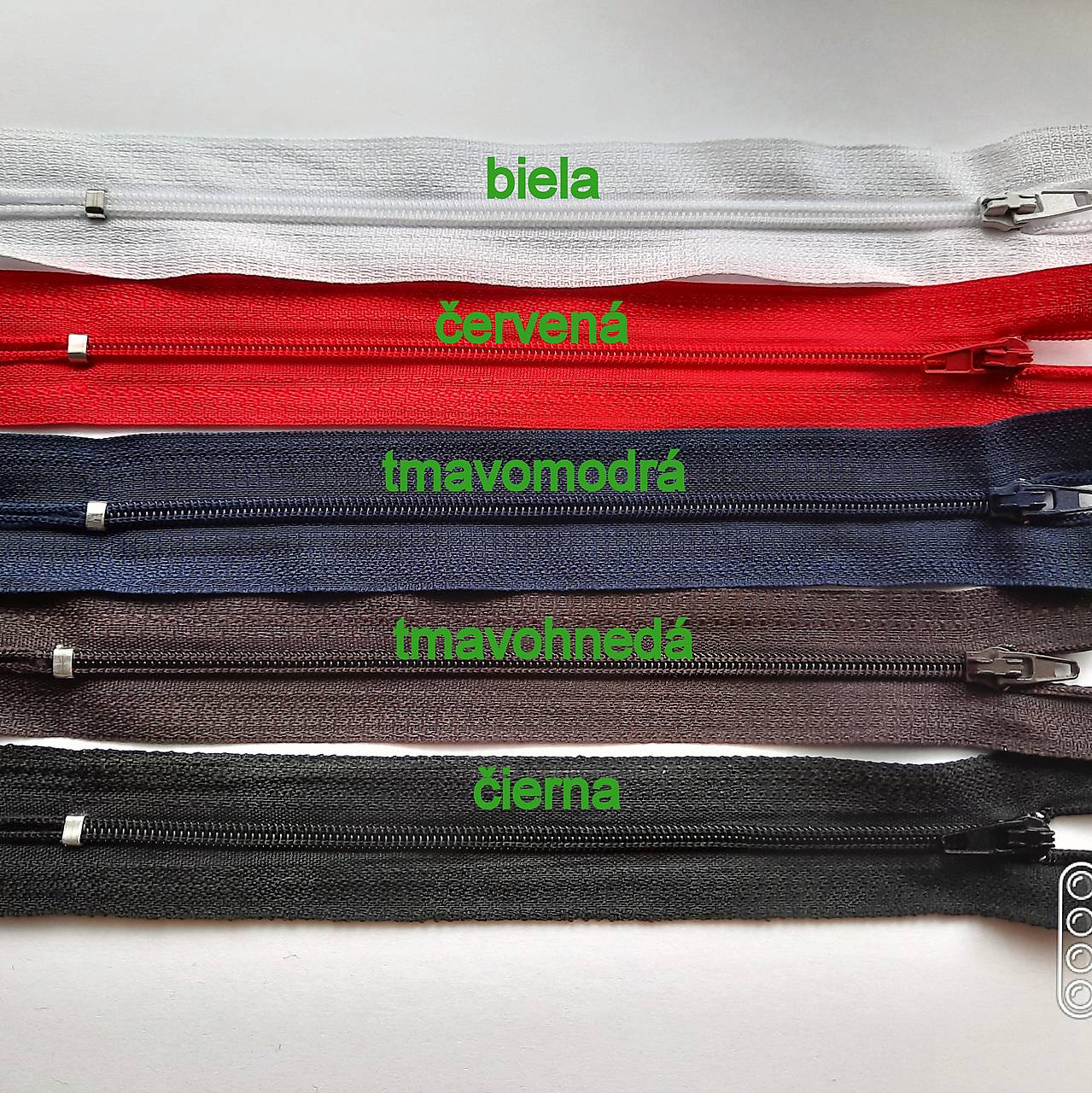 ZIPS plast-1ks (16cmx3mm-červená)