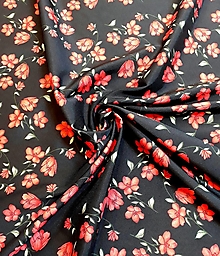 Textil - Šatovka (čierno-červená) - 13051665_