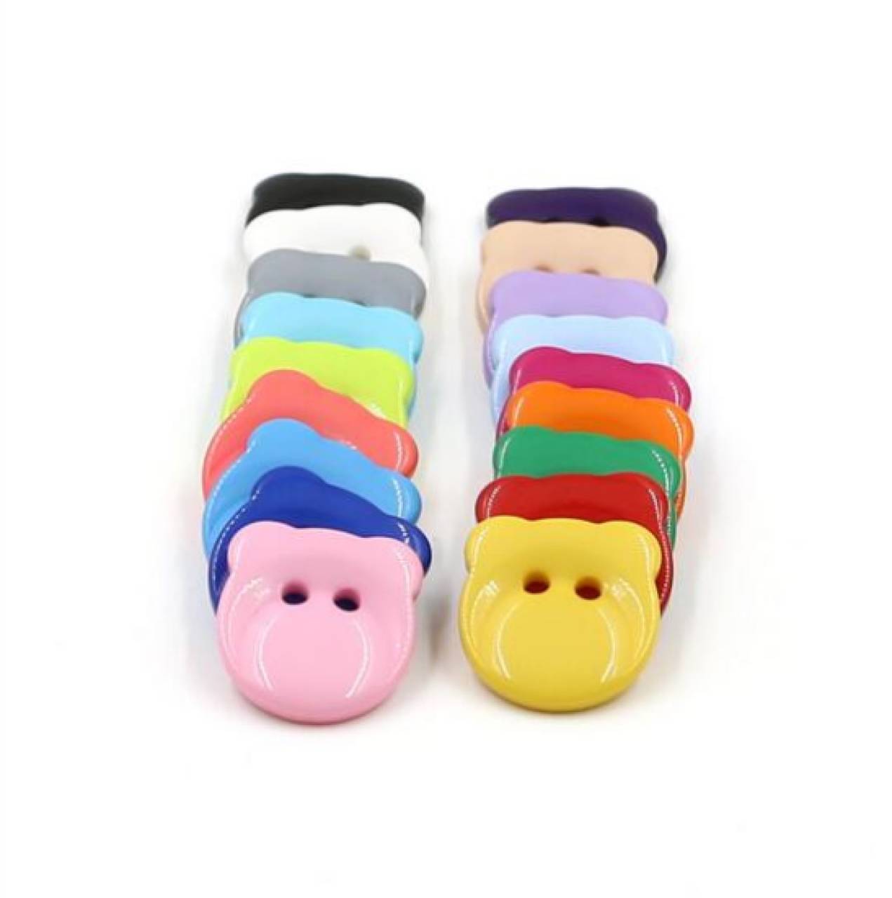 G104 Gombík plastový macko 1,3 cm 