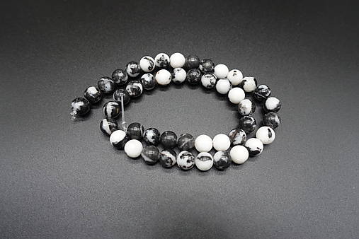  - Jaspis zebra 8mm (46ks) - 13049178_