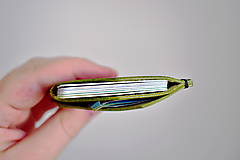 Peňaženky - handmade kompaktná peňaženka do vrecka (Fialová) - 13052750_
