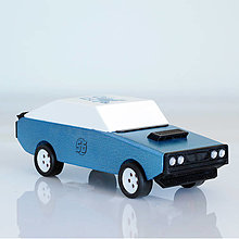 Hračky - Drevené pretekárske auto - Modrý sršeň, hračka / Nissan Skyline / - 13048767_