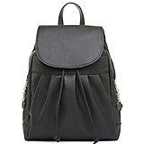 Batohy - Kožený ruksak z prírodnej hovädzej kože v čiernej farbe - 13058422_
