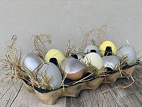 Dekorácie - Betónové vajíčka Ups (Žltá) - 13060012_