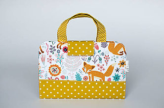 Detské tašky - Detský kufrík - pastelkovník Kamarátka líška (vrátane vnútorného vybavenia) - 13066668_