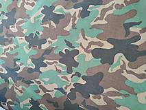 Textil - VLNIENKA DEKA a PRIKRÝVKA 100 % merino top super Camuflage khaki Maskáč - 13070970_