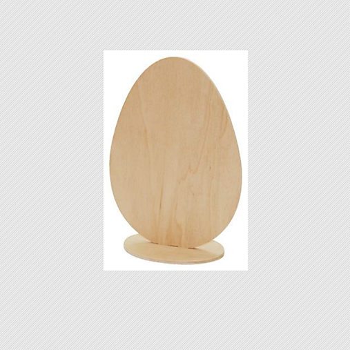 Polotovary - Drevené vajíčko na podstavci -v-16cm - 13070891_