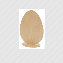 Polotovary - Drevené vajíčko na podstavci -v-16cm - 13070891_