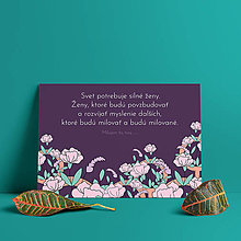 Dekorácie - Darčeková tabuľka - fialová s kvetmi - 13067360_