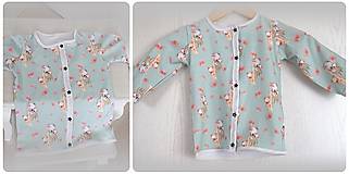 Detské oblečenie - detský uni svetrík s pandami, veľkosť 92/98 - 13068421_