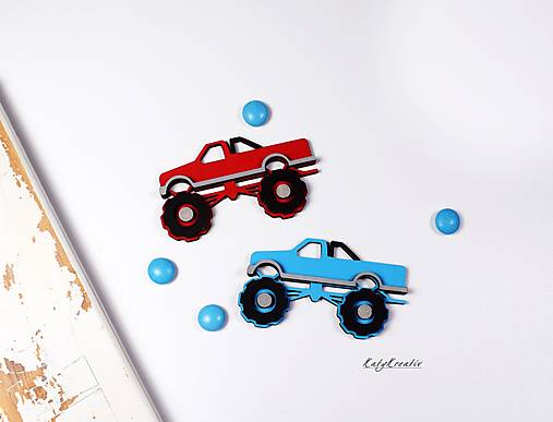Tabuľky - Monster truck -SKLADOM - 13071726_