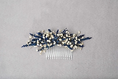 Ozdoby do vlasov - Kvetinový hrebienok "svitanie v Provence" - 13073539_