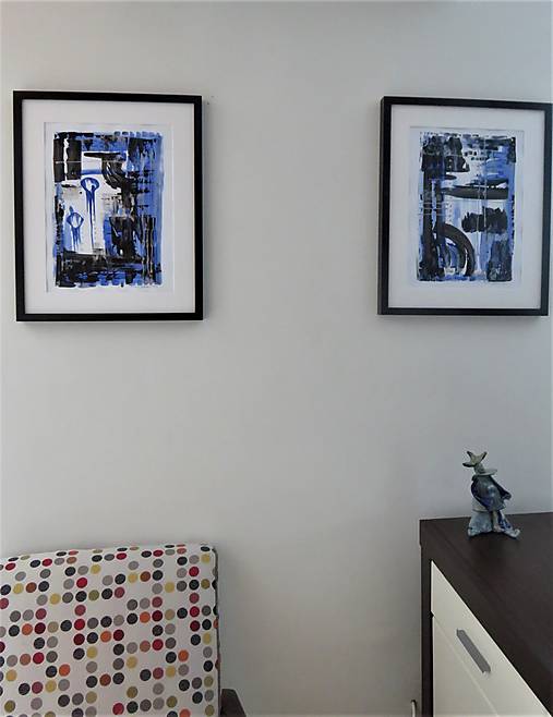 Obrazy - Diptych "Noc bez snov" - 13072916_