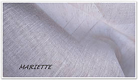 Textil - NOVINKA 100% len "záclonkový" LATTE - 13075866_