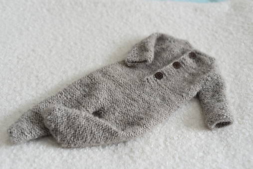 Detské oblečenie - Newborn overal s dlhými rukávmi a zatvorenými nôžkami (Svetllošedý 02) - 13075820_