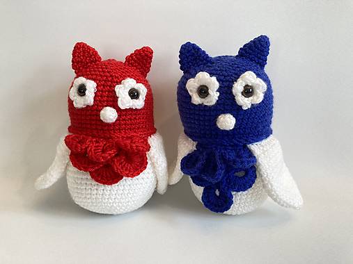 Hračky - sovička/ sova - háčkovaná hračka - 13078704_