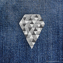 Brošne - Magic triangle geometry brošňa (diamant) - 13078828_