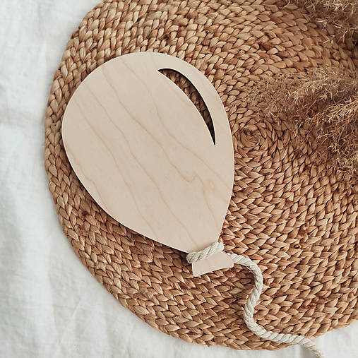 Dekorácie - Drevený balónik - 13082287_