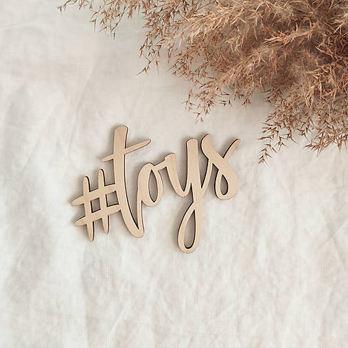 Tabuľky - Drevený nápis - #toys - 13082304_