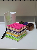 Úžitkový textil - Farebné odličovacie tampóny mix 7 farieb - 13086917_