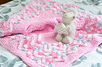 Detský textil - ♥ baby ružová ♥ deka 85cm - 90cm : z Puffy Fine - 13085912_