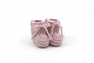 Detské topánky - Bledoružové papučky zimné ALPACA - 13086936_
