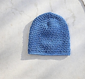 Detské čiapky - ...detská čiapka 100% MERINO vlna SKY BLUE - 13091942_
