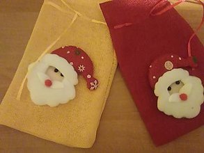 Úžitkový textil - Vianočné   vrecúška pre deti (žlté a červené  vrecko s malým Mikuláškom) - 13089870_