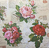 Papier - Anglické ruže - 13093377_