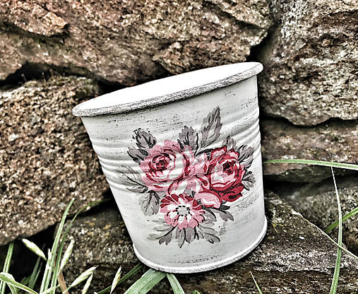 Nádoby - Kvetináč "GG Ružičky" - 13090360_
