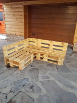 Nábytok - Sedenie z paletového dreva - 13090439_