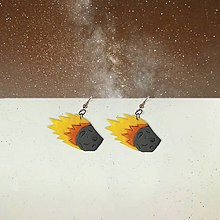 Náušnice - Čo vesmírom lieta - náušnice (meteority) - 13093997_