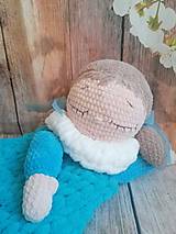 Hračky - Pyžamožrut bábika v modrej farbe - 13096985_