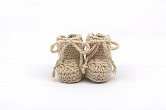 Detské topánky - Béžové papučky zimné ALPACA - 13096424_