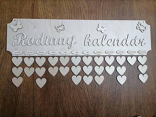 Polotovary - Rodinný kalendár prírodný - 13097969_