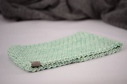 Čiapky, čelenky, klobúky - Športová vysoká čelenka RUNNER unisex, bezšvová, 100% merino (Tyrkysová svetlá) - 13096229_