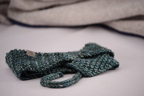 Šály a nákrčníky - Športový šálik RUNNER unisex, 100% merino (Modrozelená tmavá) - 13096340_